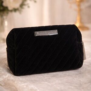 SkinCeuticals Black Quilted Cosmetic Bag